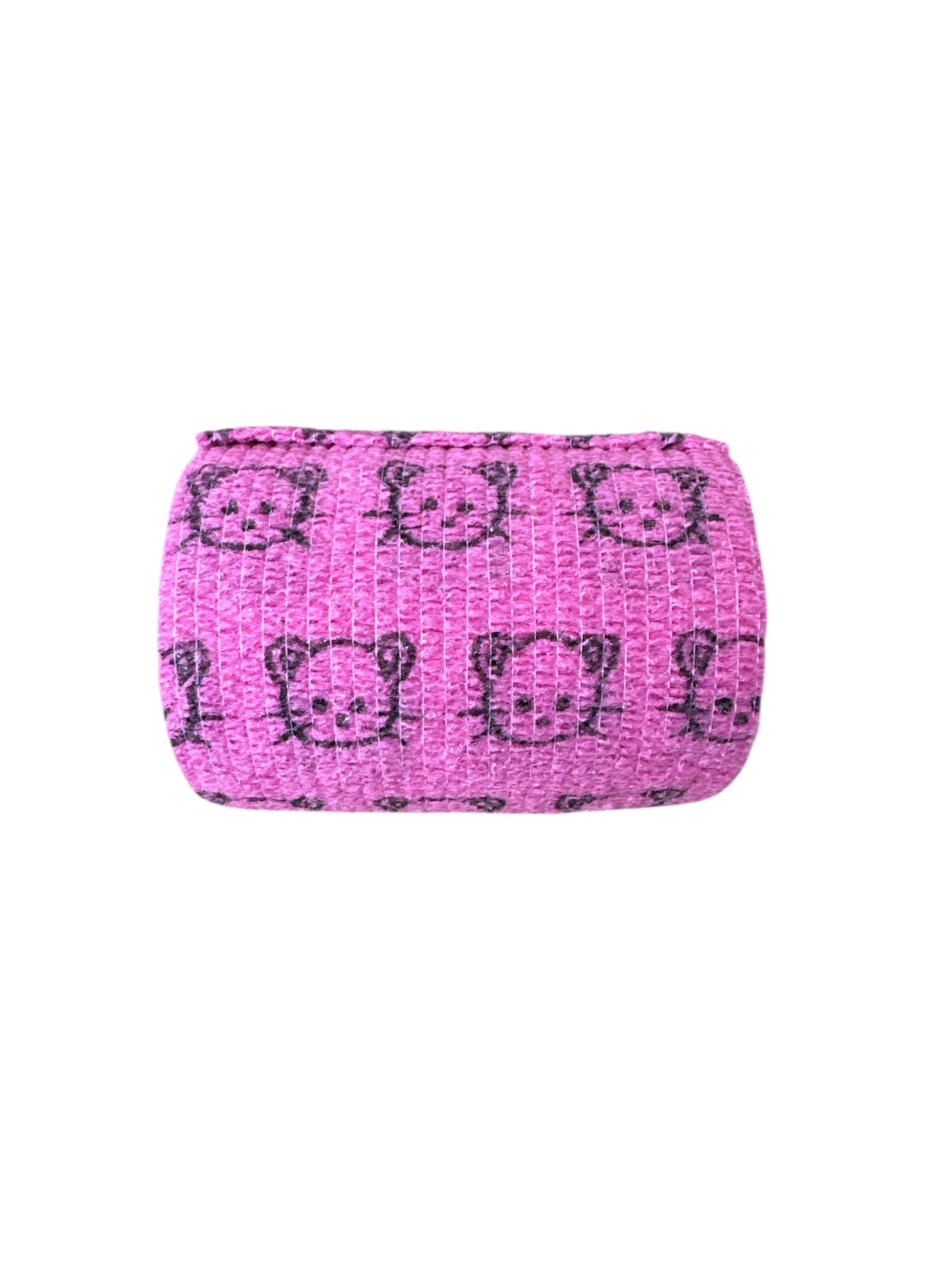 NatuSol Kohäsive Bandage violett m. Katzenmotiv, 7,5 cm x 4,5 m - Set I