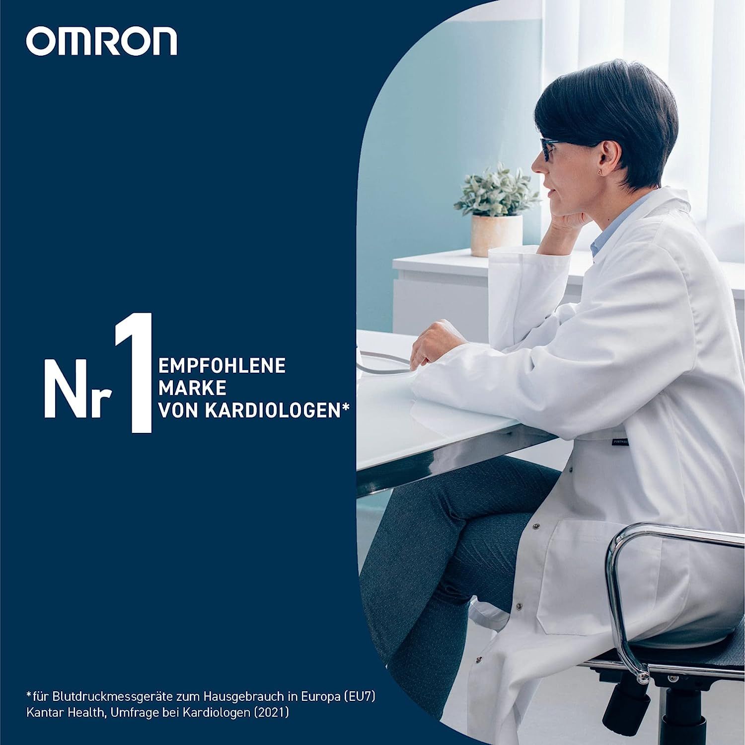OMRON Smart Automatisches Blutdruckmessgerät Oberarm mit AFib-Erkennung, klinisch validiert