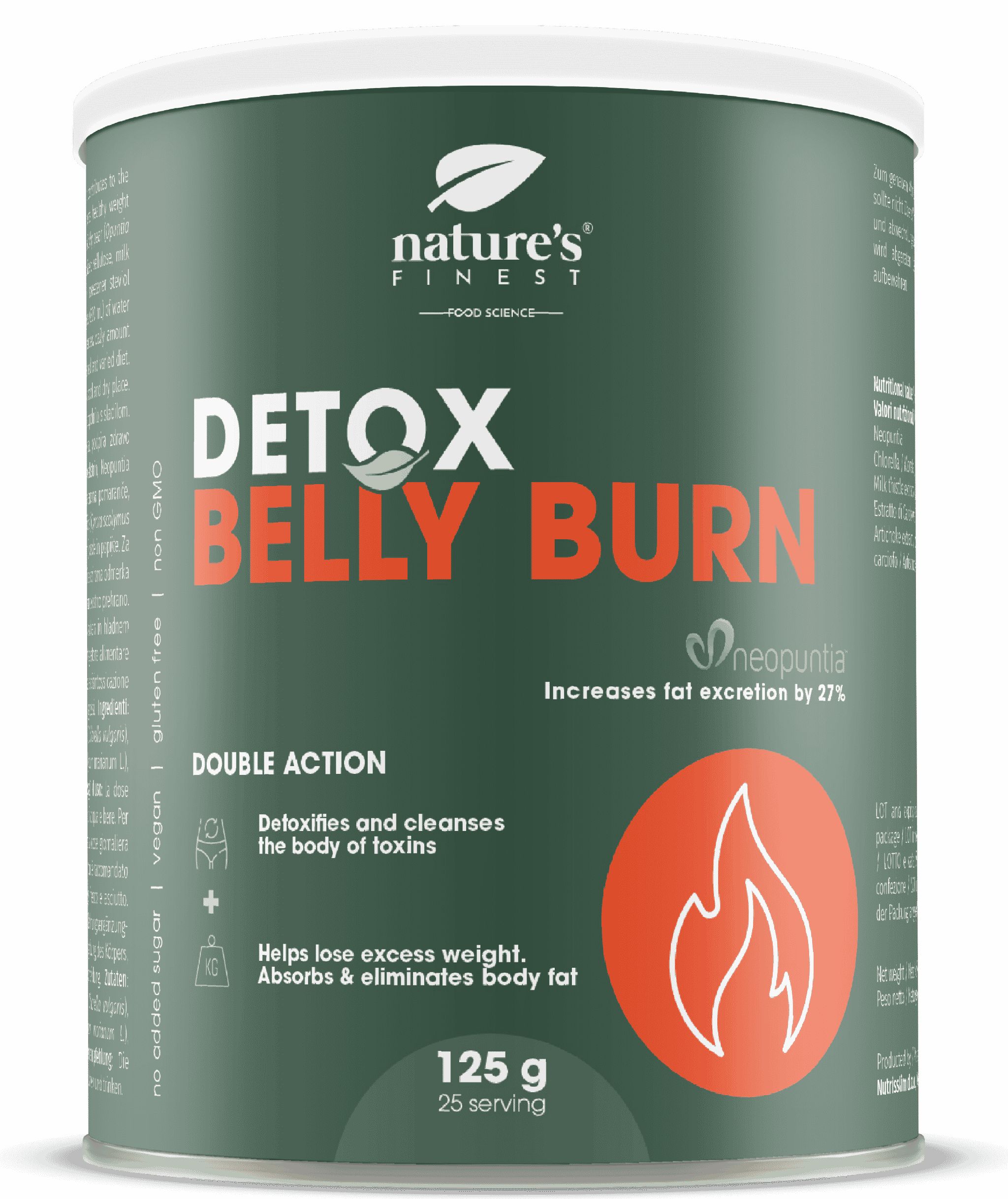 Nature's Finest Detox Belly Burn - Ergänzung zum Entgiftung, Abnehmen und Fettverbrenner