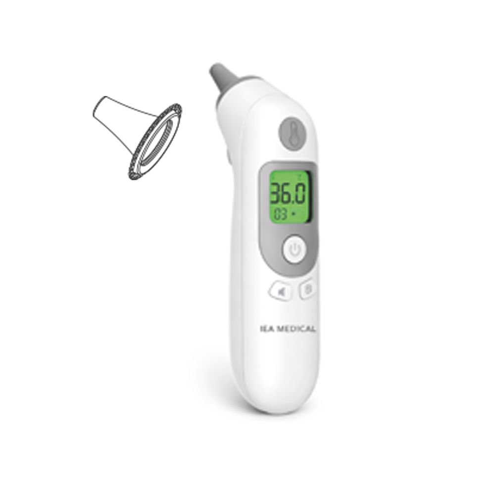 IEA Medical Ohrthermometer mit Ersatzkappen