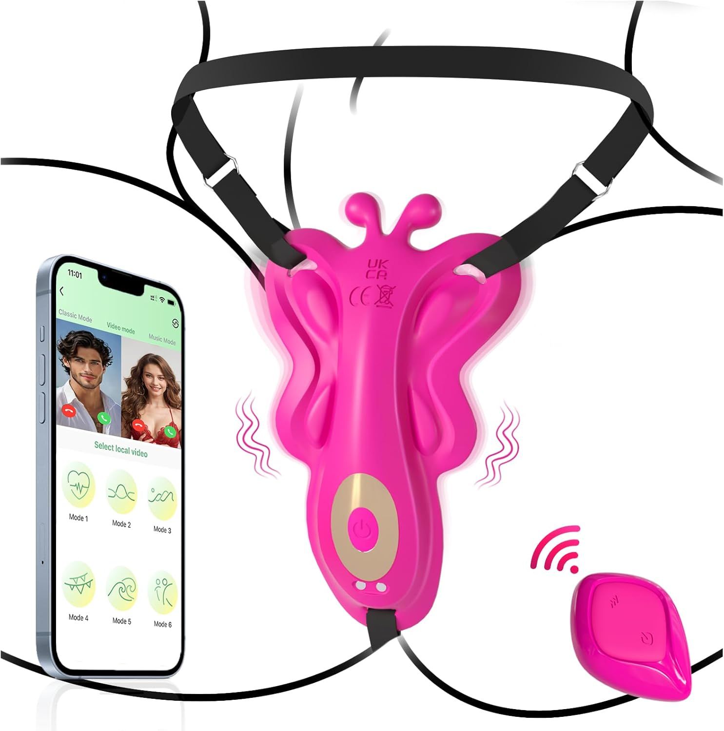 YAWNSHE Butterfly Vibration für Frauen Klitoris