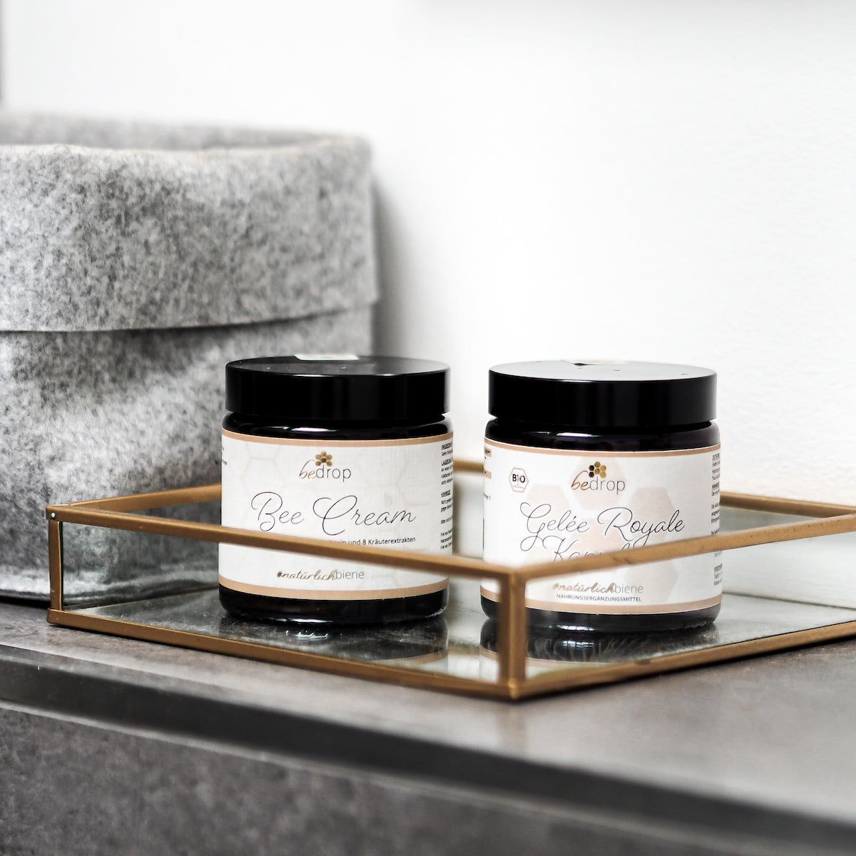 bedrop: Anti-Aging-Set | Bee Cream (Bienengiftsalbe) + Gelée Royale Kapseln