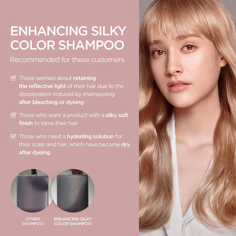 AYUNCHE Enhancing Silky Color Shampoo: Empfehlungen für Kunden mit gefärbtem Haar.