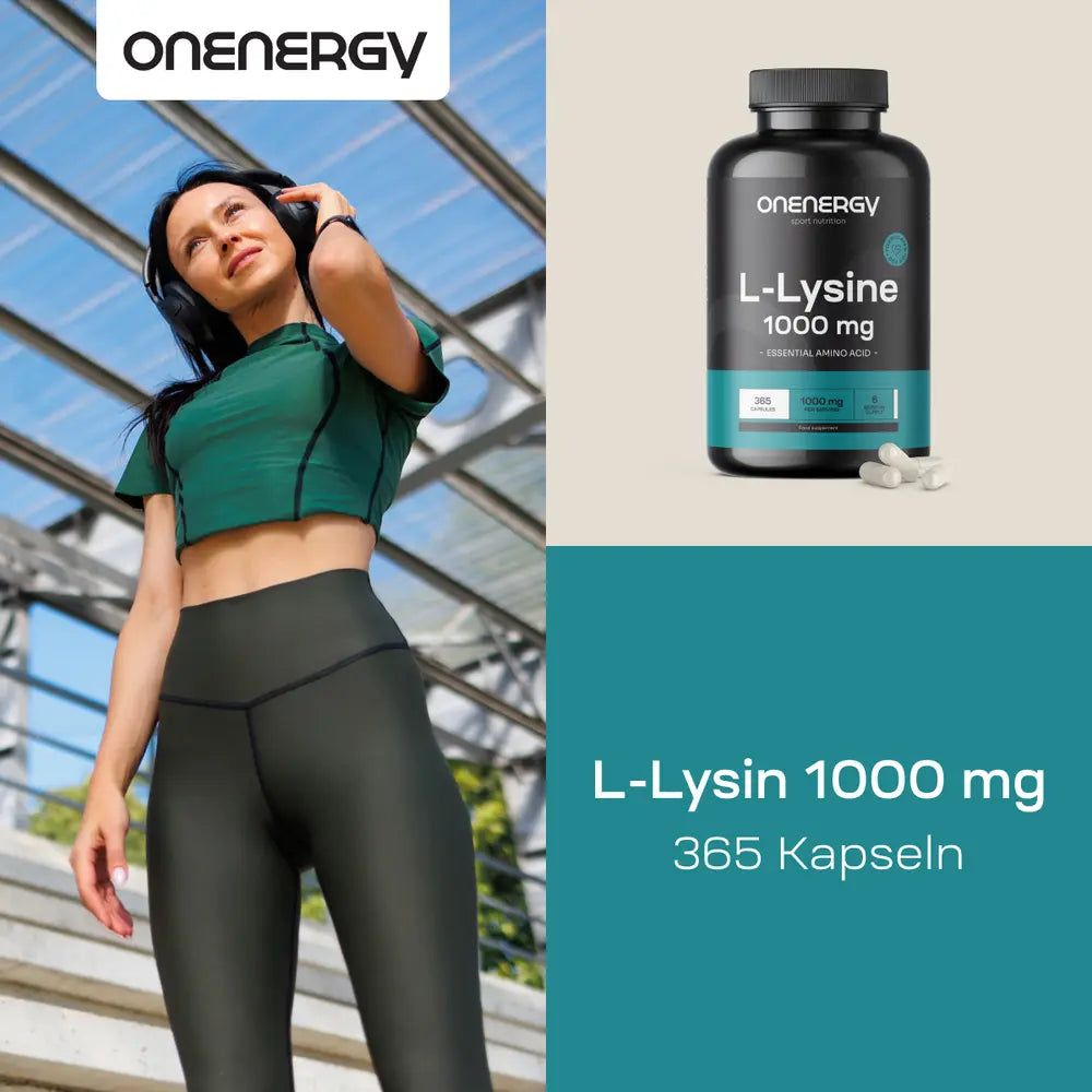 Zwei Frauen mit OnEnergy L-Lysin Kapseln, L-Lysin 1000 mg, 365 Kapseln.