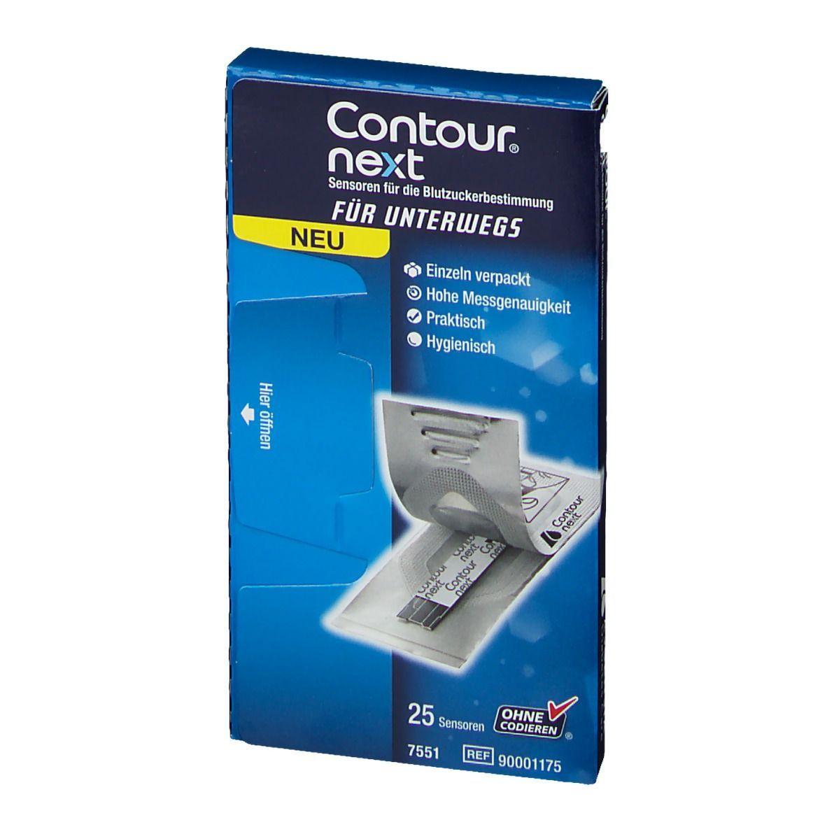 CONTOUR® NEXT Sensoren einzeln verpackt