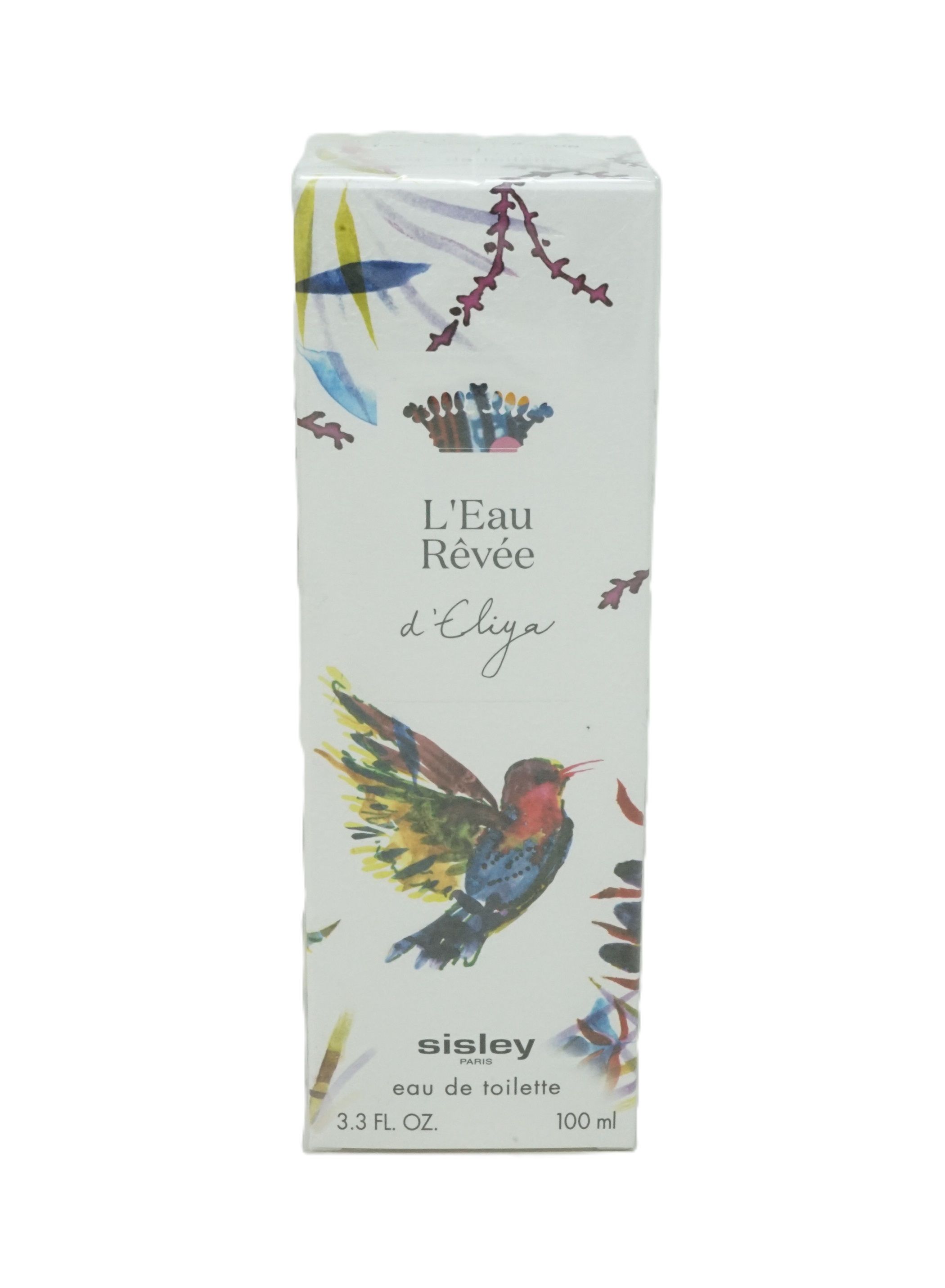Sisley L'Eau Rêvée d'Eliya Eau de Toilette Karton mit Vogelmotiv.