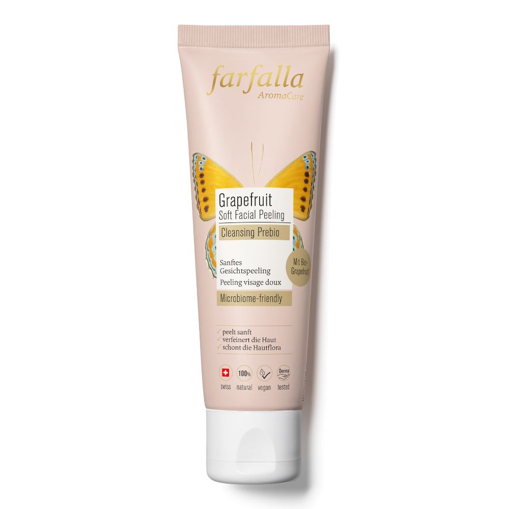 Farfalla Grapefruit Sanftes Gesichtspeeling Cleansing Prebio