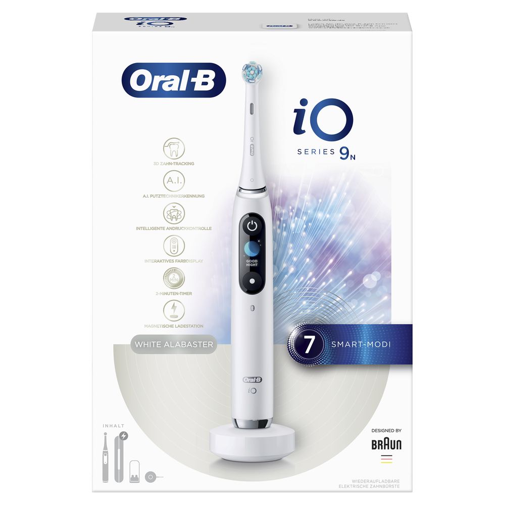 Oral-B - Elektrische Zahnbürste "iO Series 9N White Alabaster" in Weiß