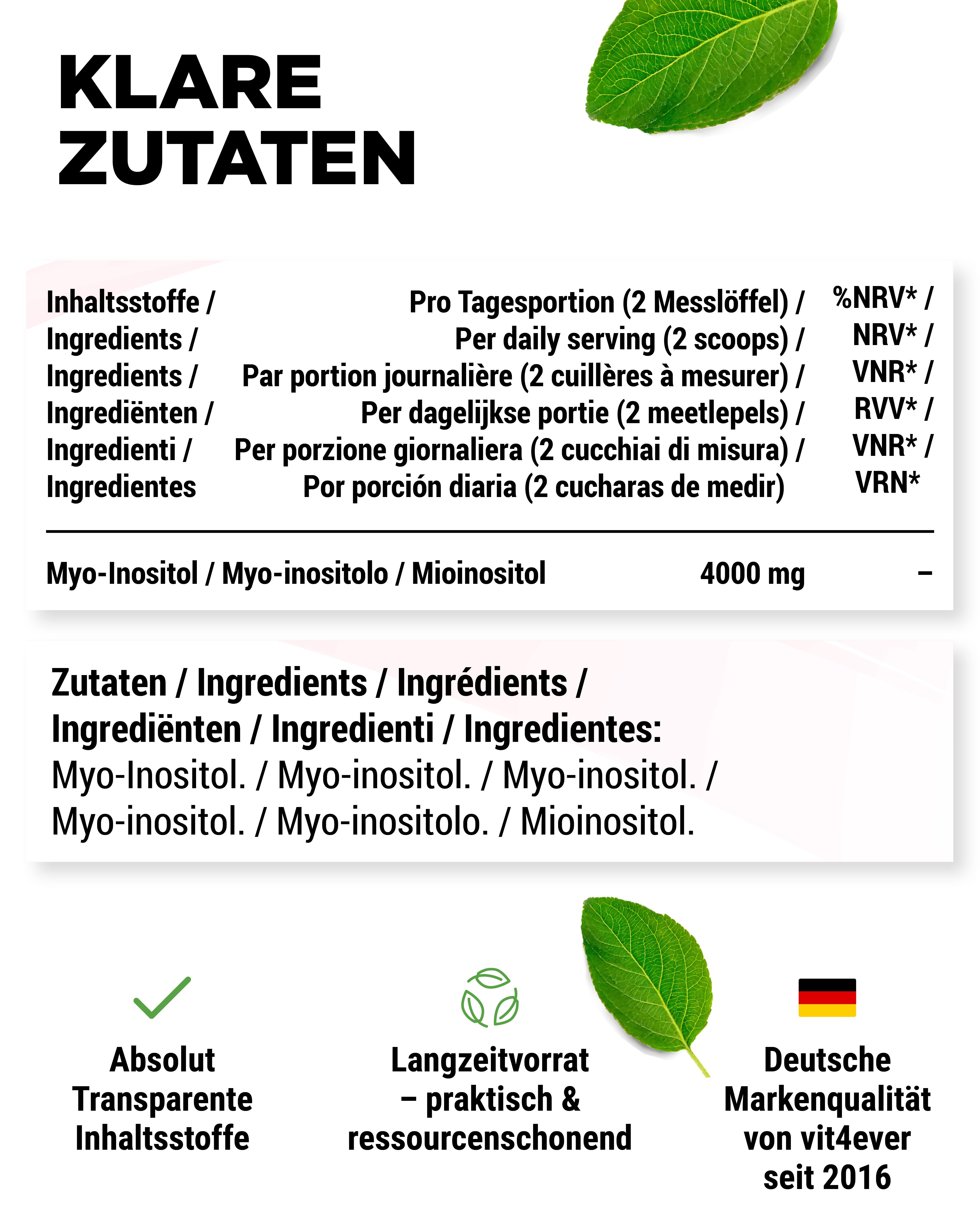 vit4ever Myo Inositol Pulver