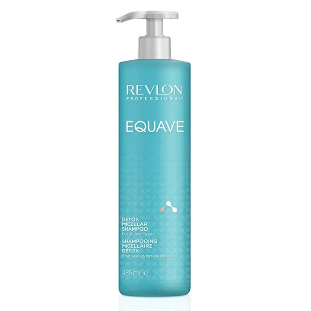 Revlon Professional Equave Detox Micellar Shampoo Flasche mit Pumpspender, 485ml.