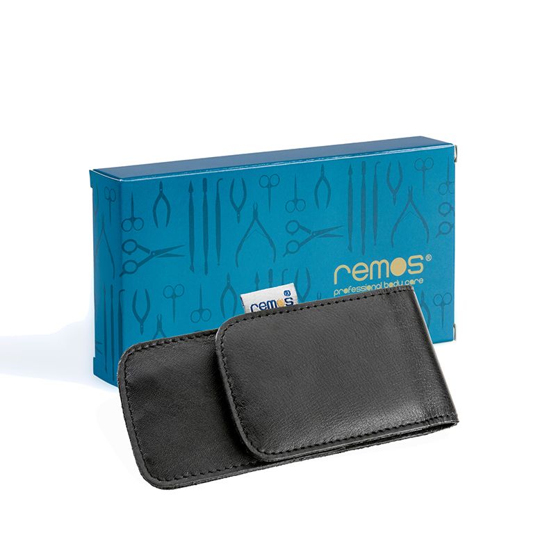 REMOS Etui "Amrita", echtes Leder, schwarz, leer