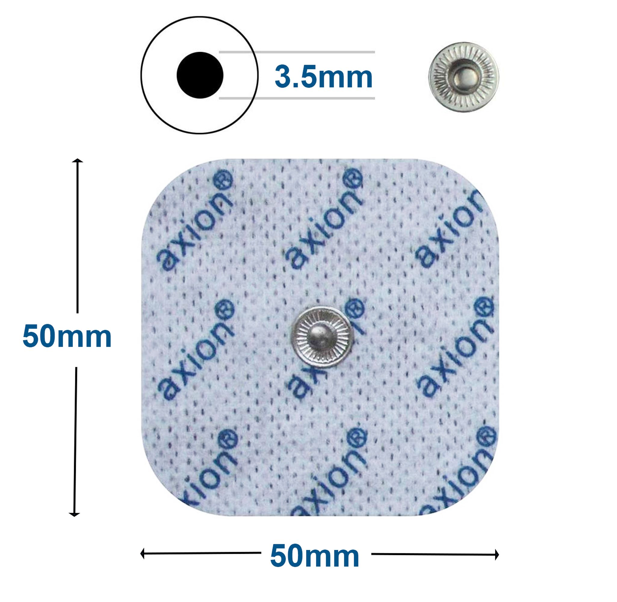 axion® selbstklebende Elektrodenpads 5x5 und 10x5 cm – passend zu Sanitas, Beurer, etc.