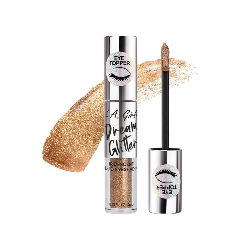 L.A. Girl Dream Glitter Eye Topper, schimmernder goldener flüssiger Lidschatten.