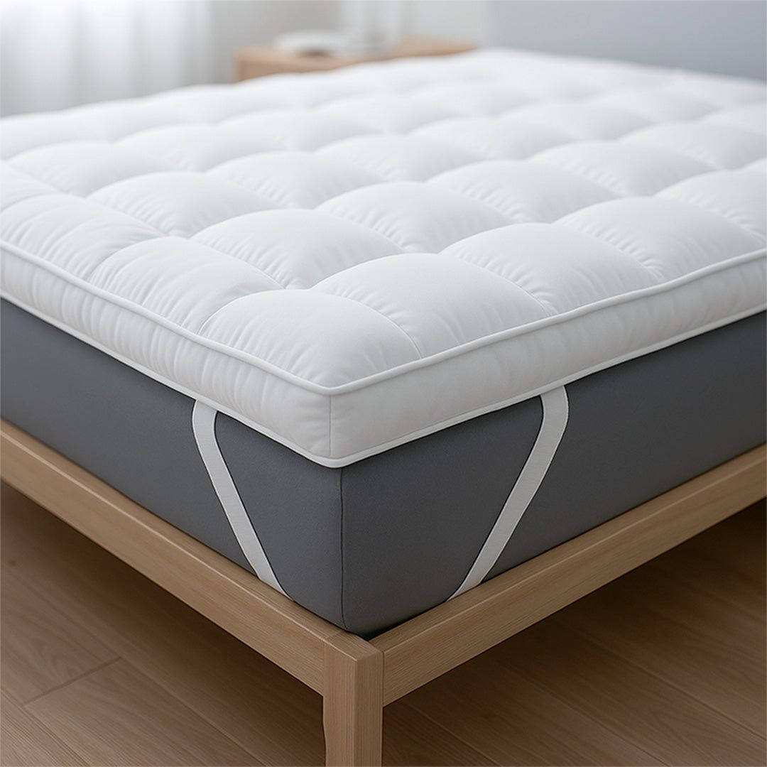 The White Stone Topper 120x190 cm mit Wattefüllung von 1000 g/m²