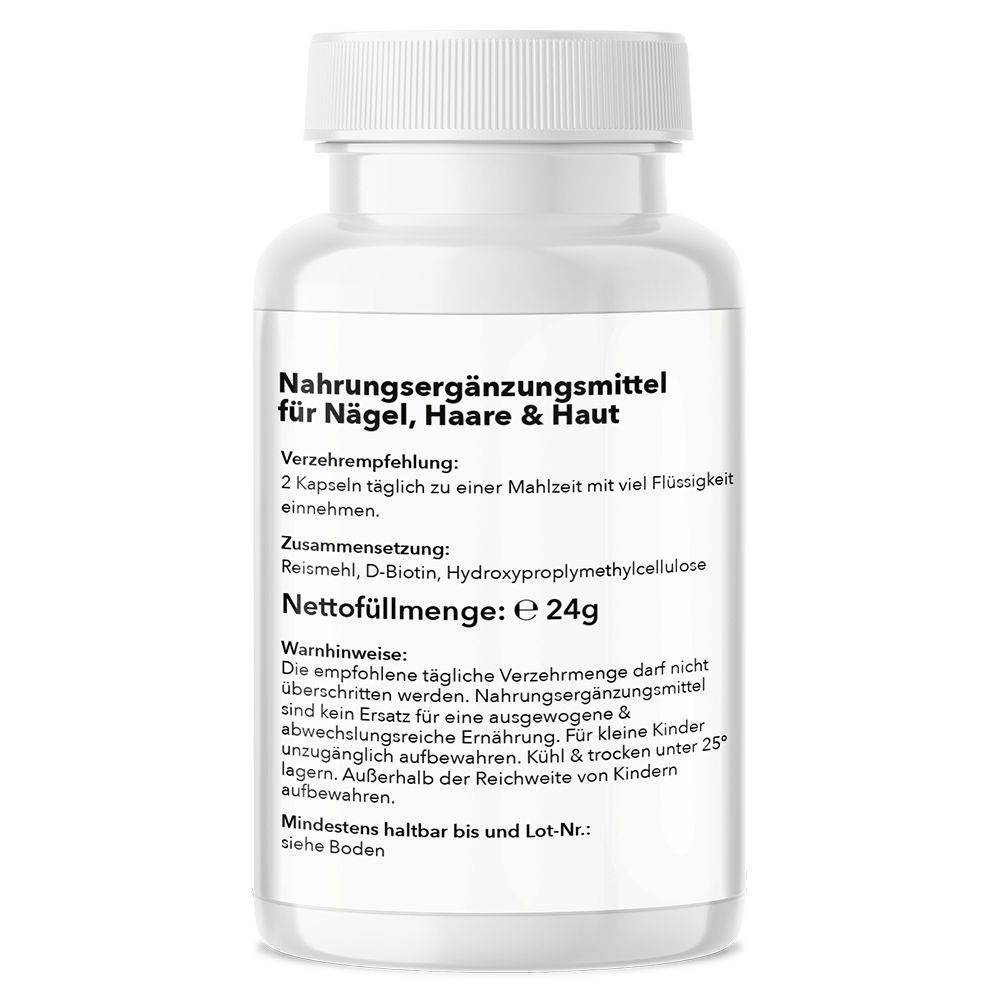 Saint Nutrition® | Biotin Kapseln | für Haare, Haut & Nägel