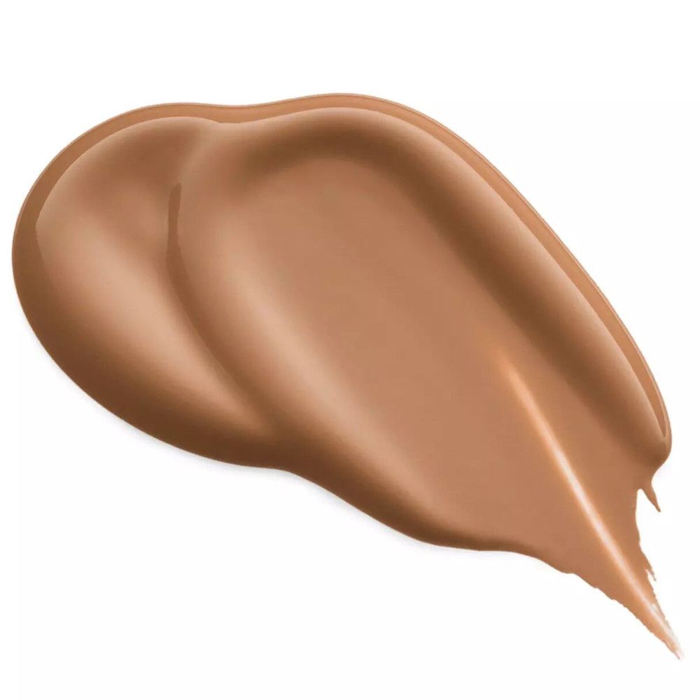 Ausgetragene Concealer-Probe. Farbton in Braun. Textur sichtbar.