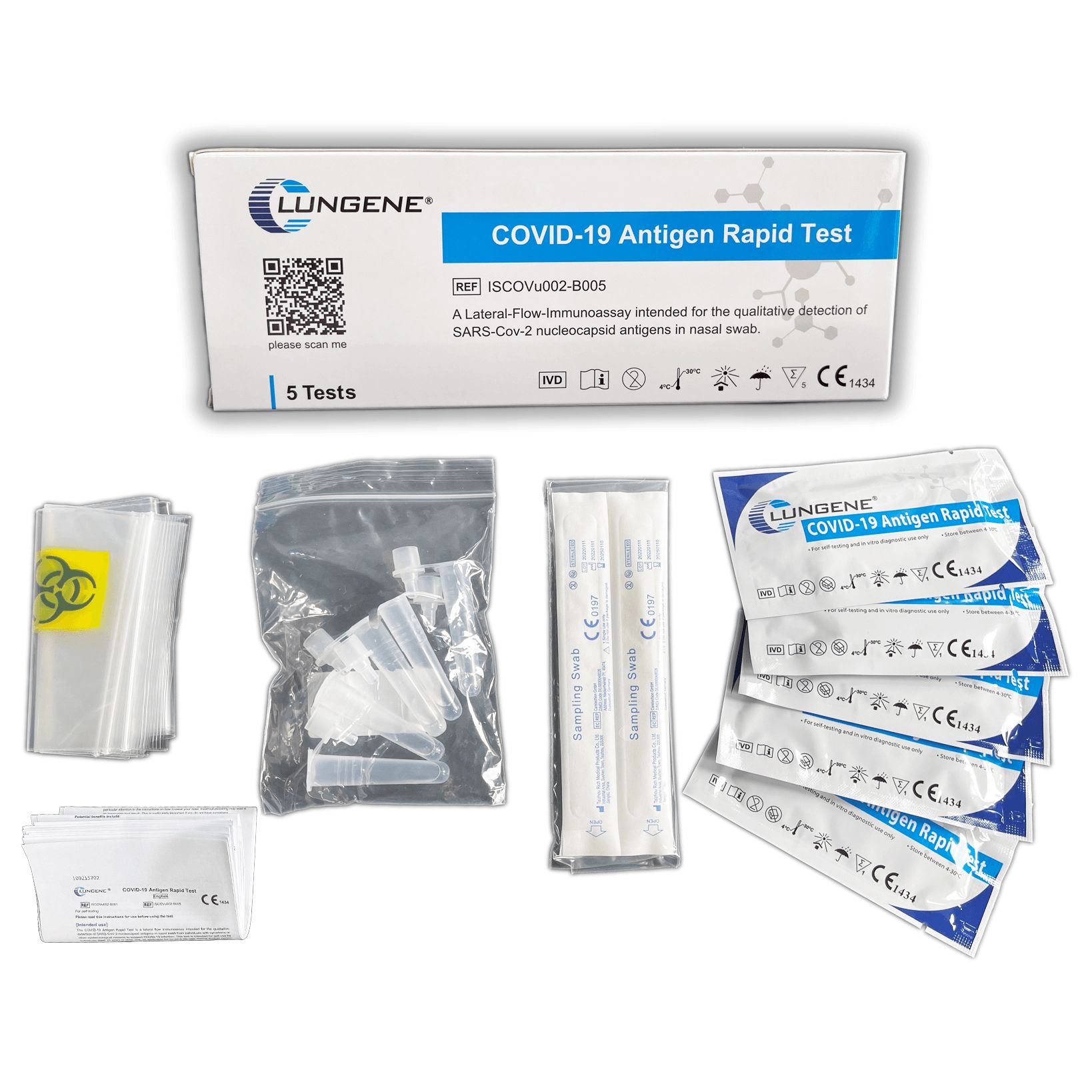 Clungene® LAIEN Antigen Test - COVID-19 Schnelltest (Nasal Swab) - CE ...