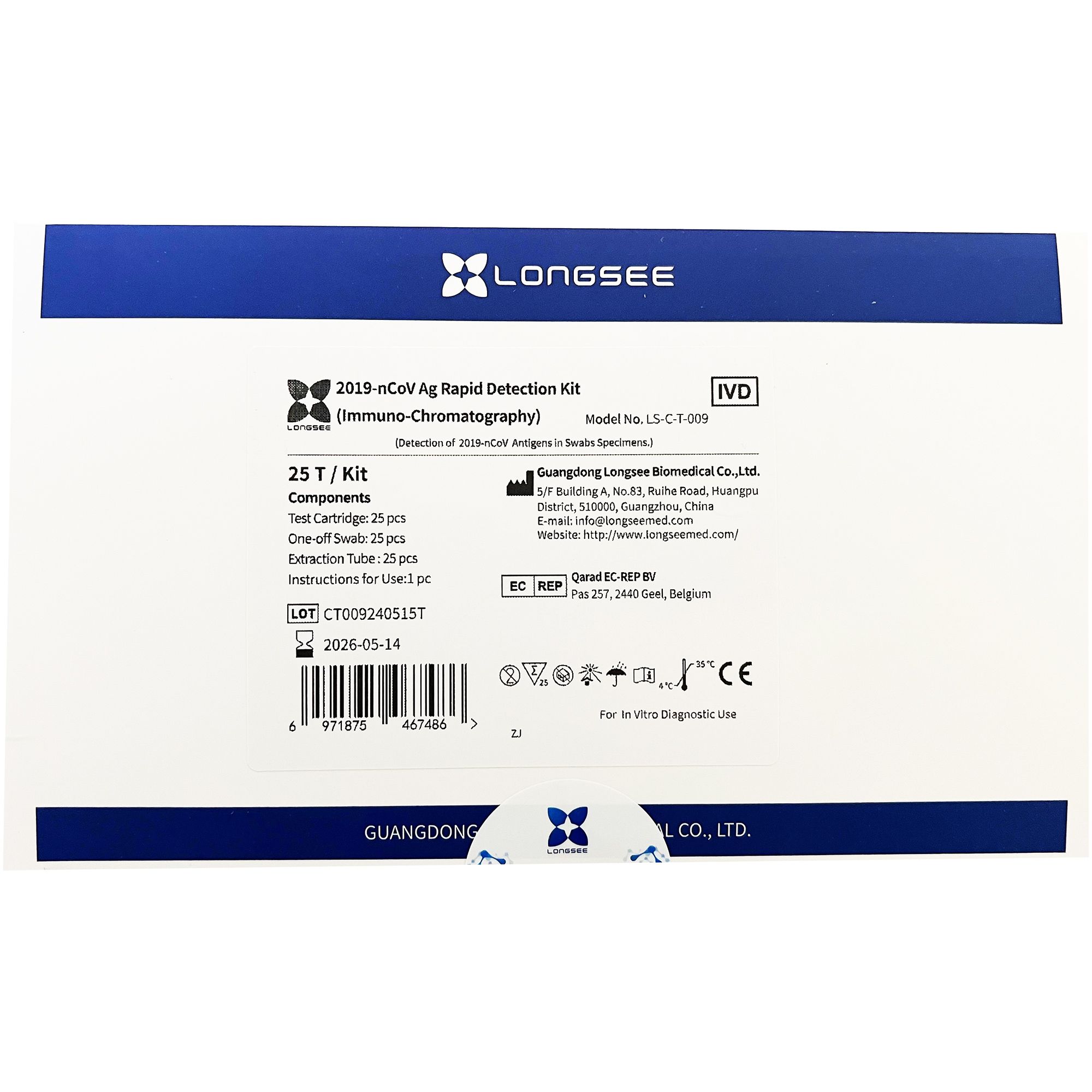 Longsee Covid-19 PROFI Antigen-Schnelltest