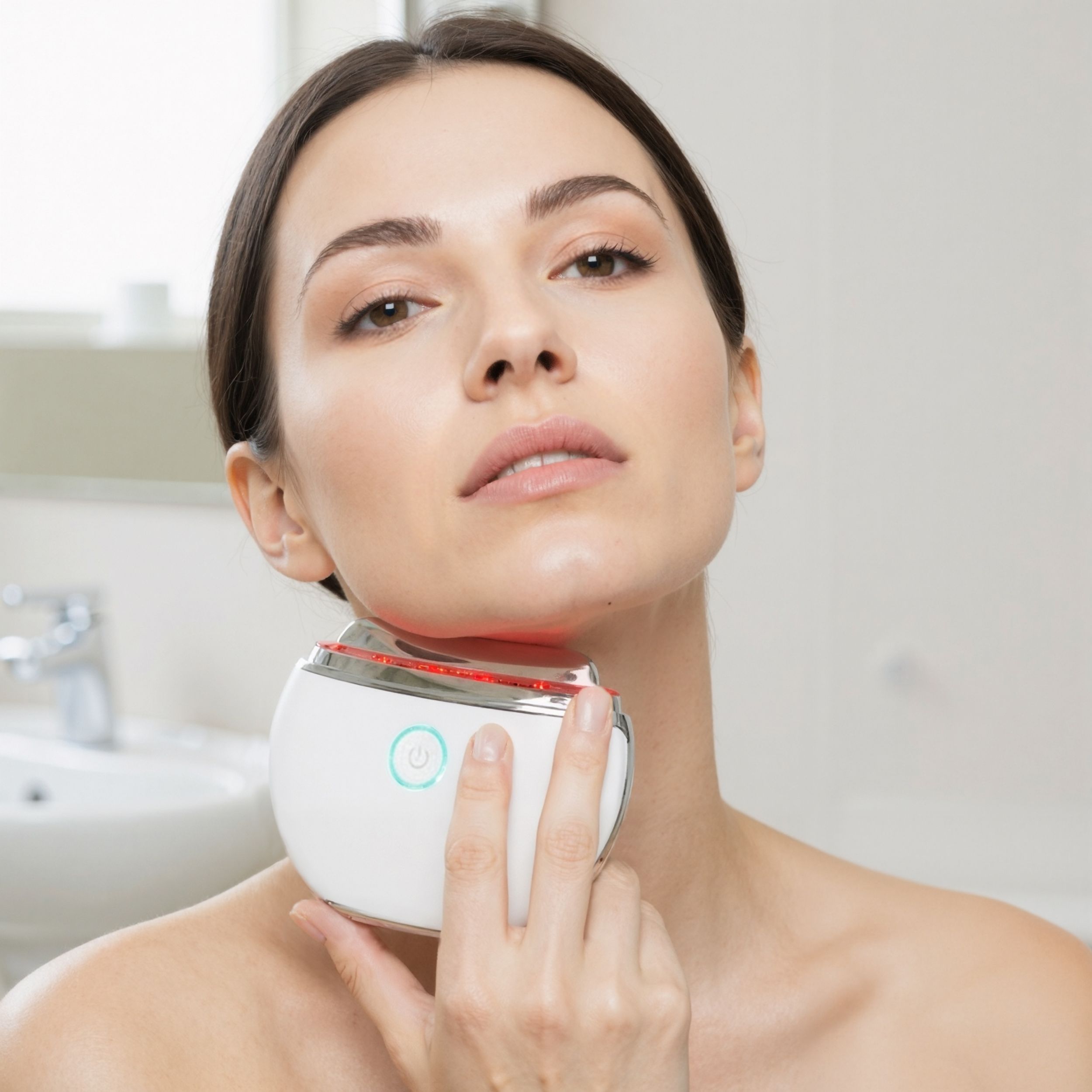 Elektrisches Gua-Sha-Massagegerät für Gesicht & Körper – Vibrationen, Wärme & Rotes Licht