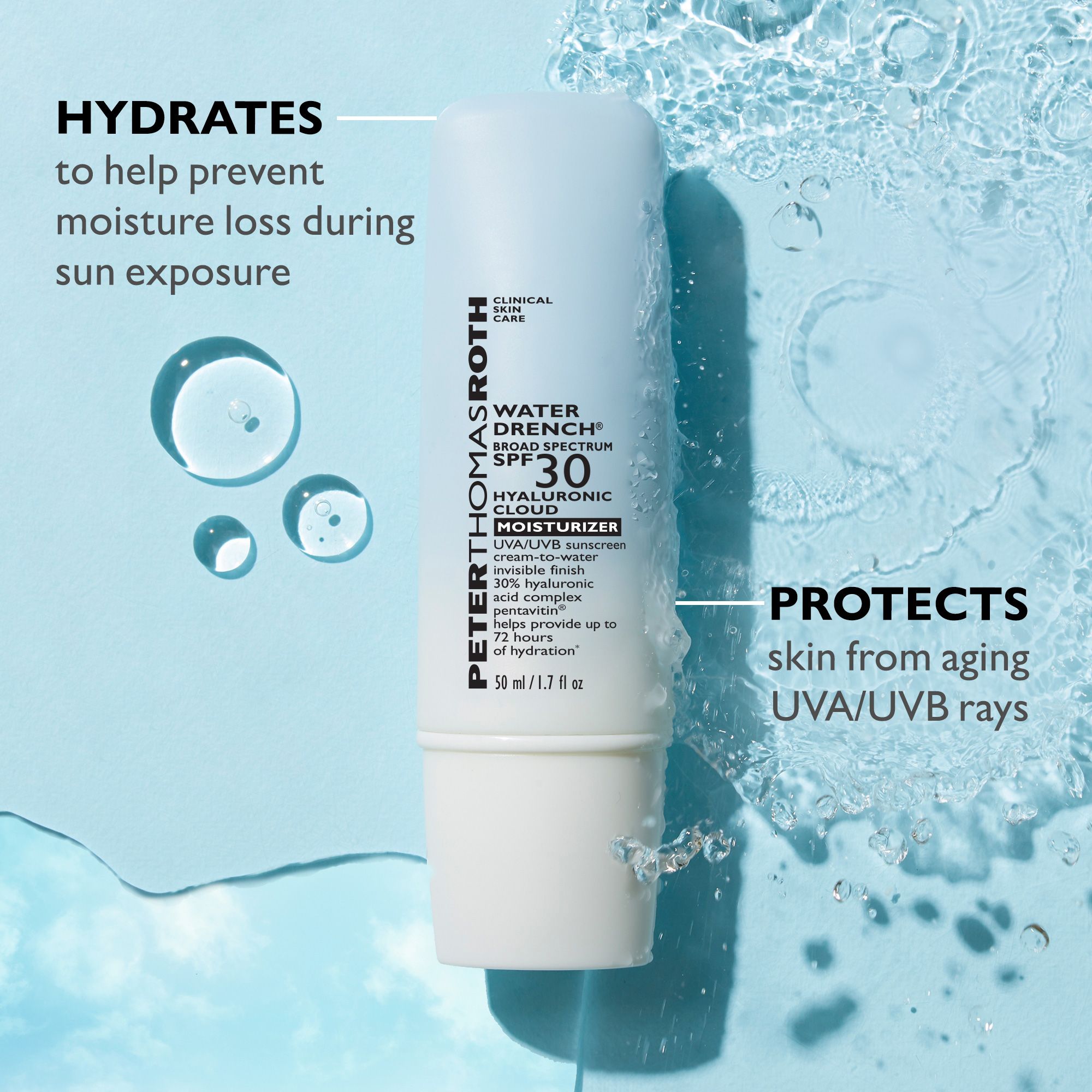 Peter Thomas Roth - Water Drench® Broad Spectrum SPF 30 Hyaluronic Cloud Moisturizer