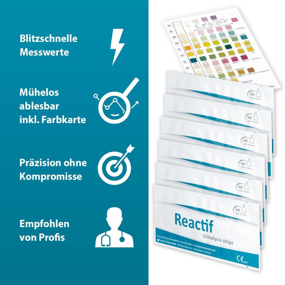 Reactif Gesundheitstest - Urin Teststreifen für 11 Parameter