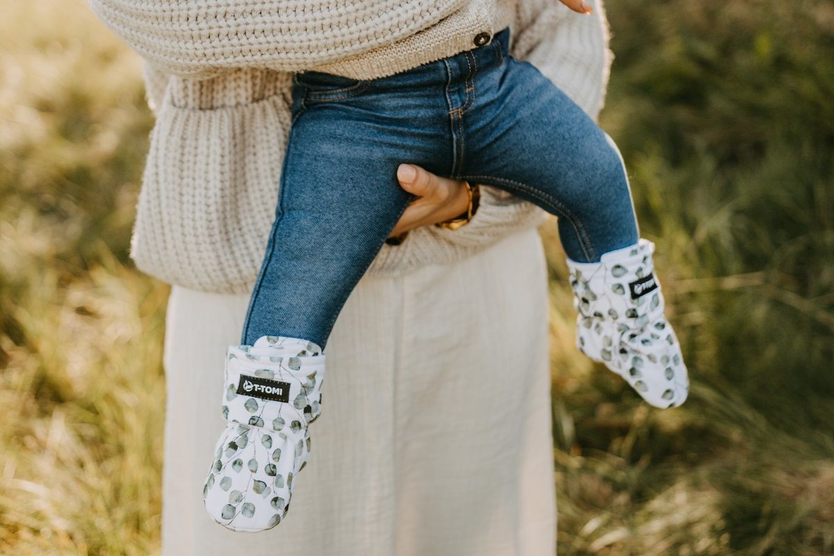 T-TOMI Krabbelschuhe Eucalyptus (9-12 Monate)