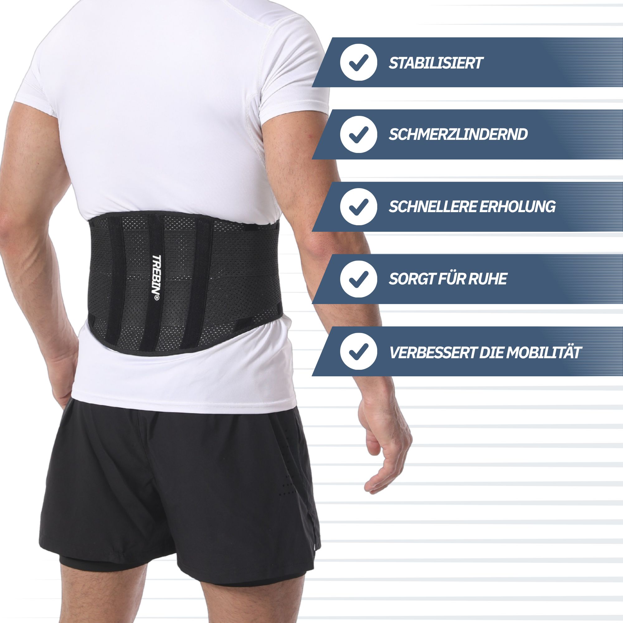 Trebin Rückenbandage mit Lendenstütze
