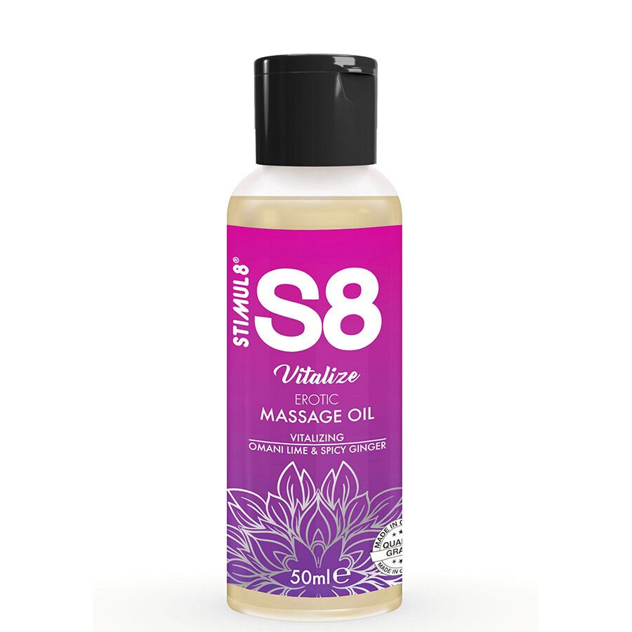 Stimul8 - S8 Vitalisierendes Erotisches Massageöl Limette