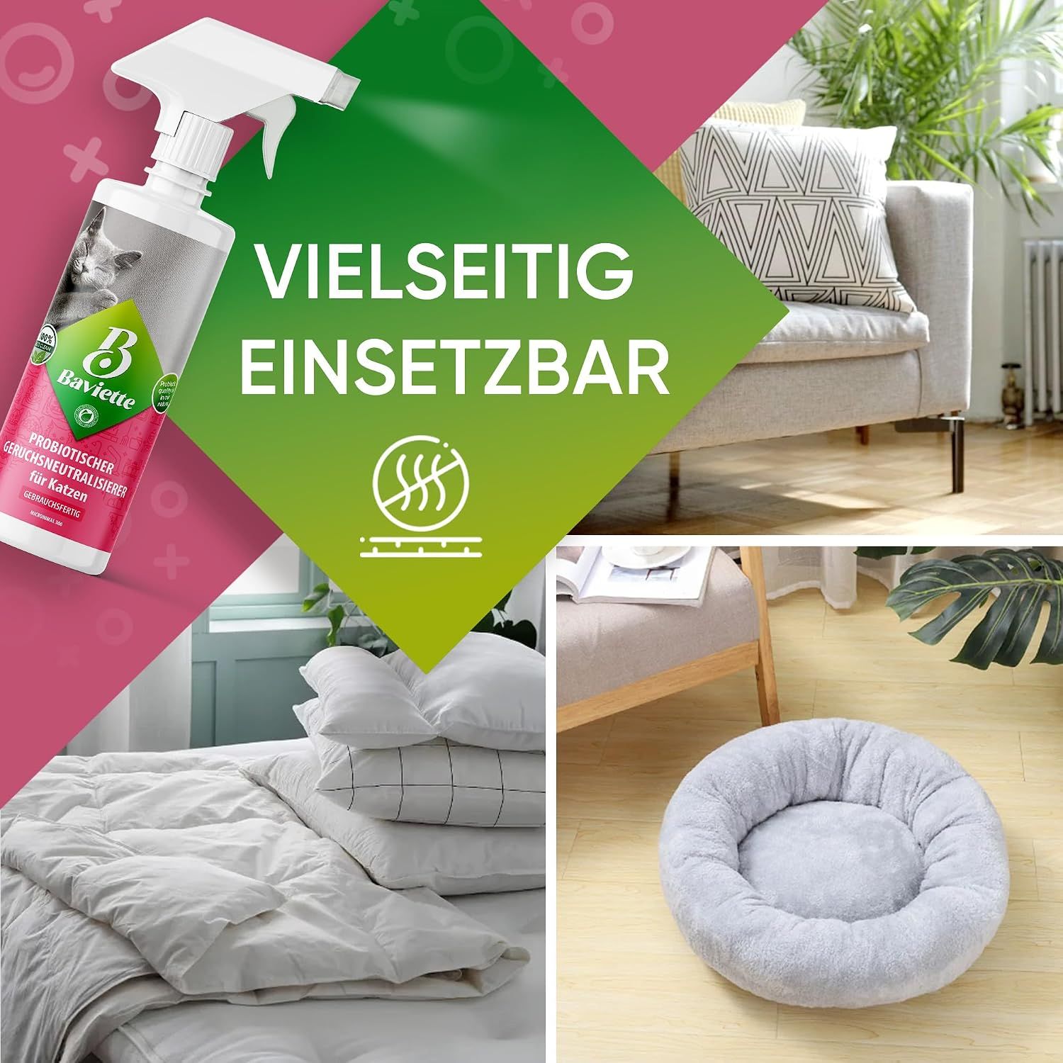 Baviette Probiotischer Geruchsneutralieser für Katzen - Konzentrat