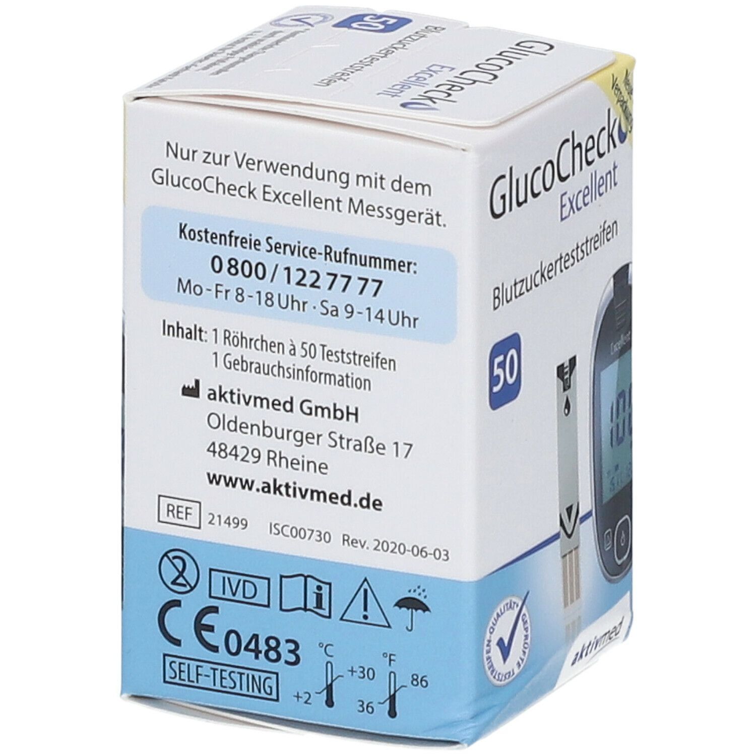 GlucoCheck Excellent Teststreifen