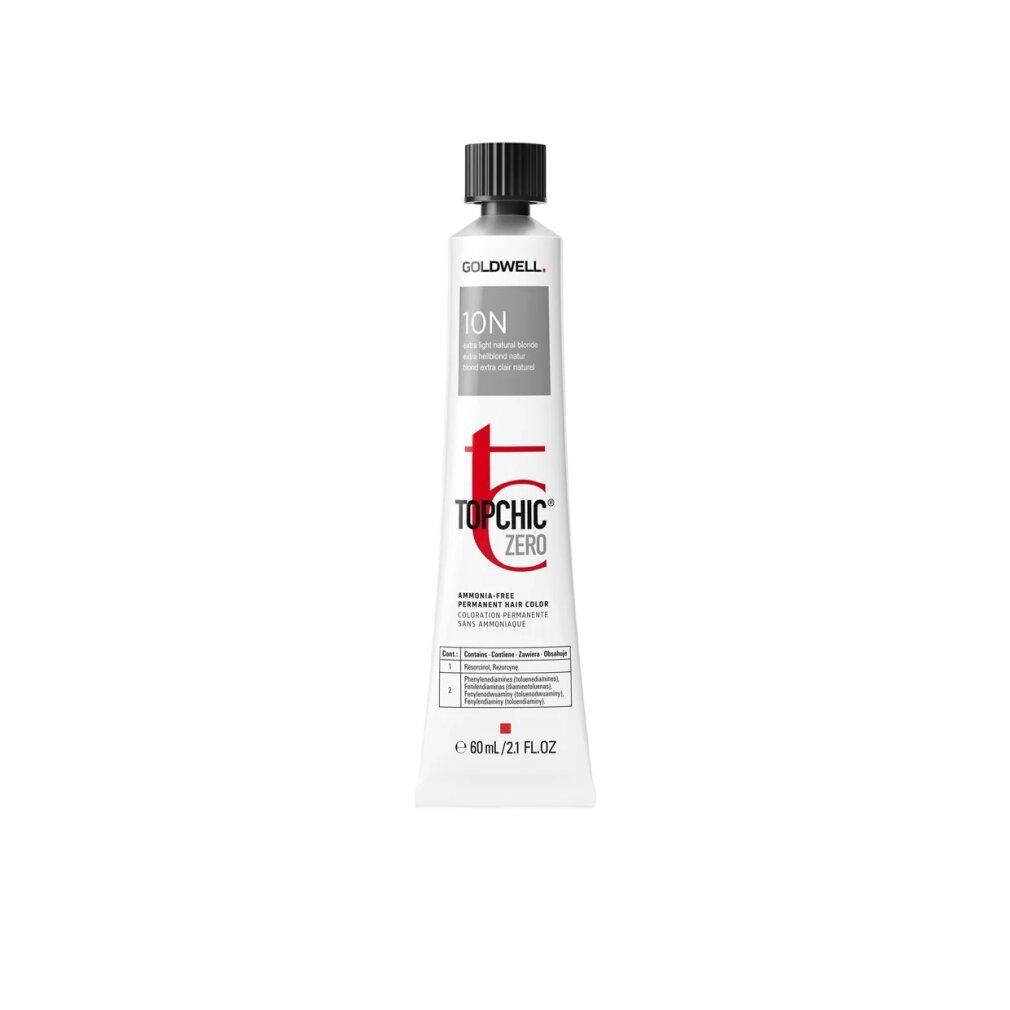 Goldwell, TopChic Zero, ammoniakfreies, permanentes Haarfärbemittel, 10 n, extra helles Naturblond