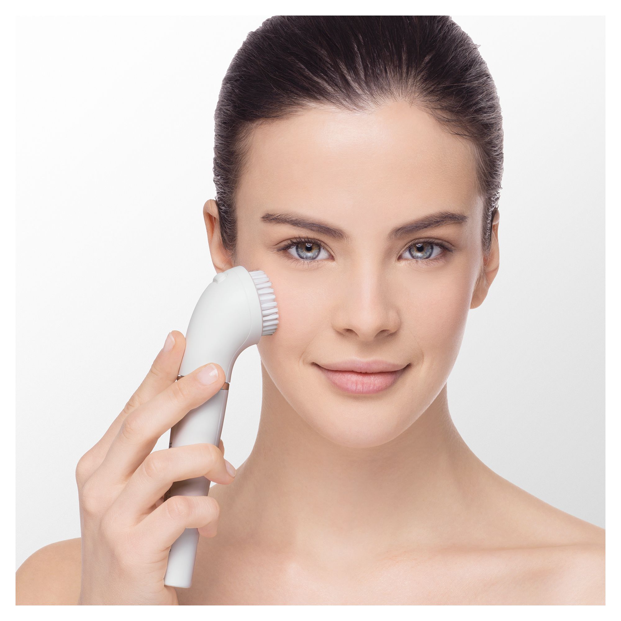 Braun - Gesichtsreinigungsbürste und -epilierer "Face 851v" in Weiß