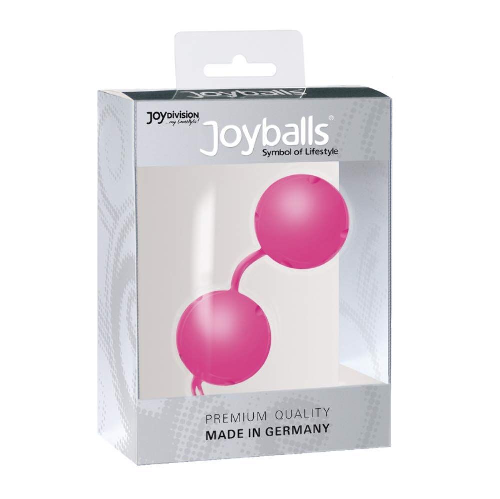 Verpackung mit rosa Joyballs® Trend, Premium Qualität, Made in Germany.