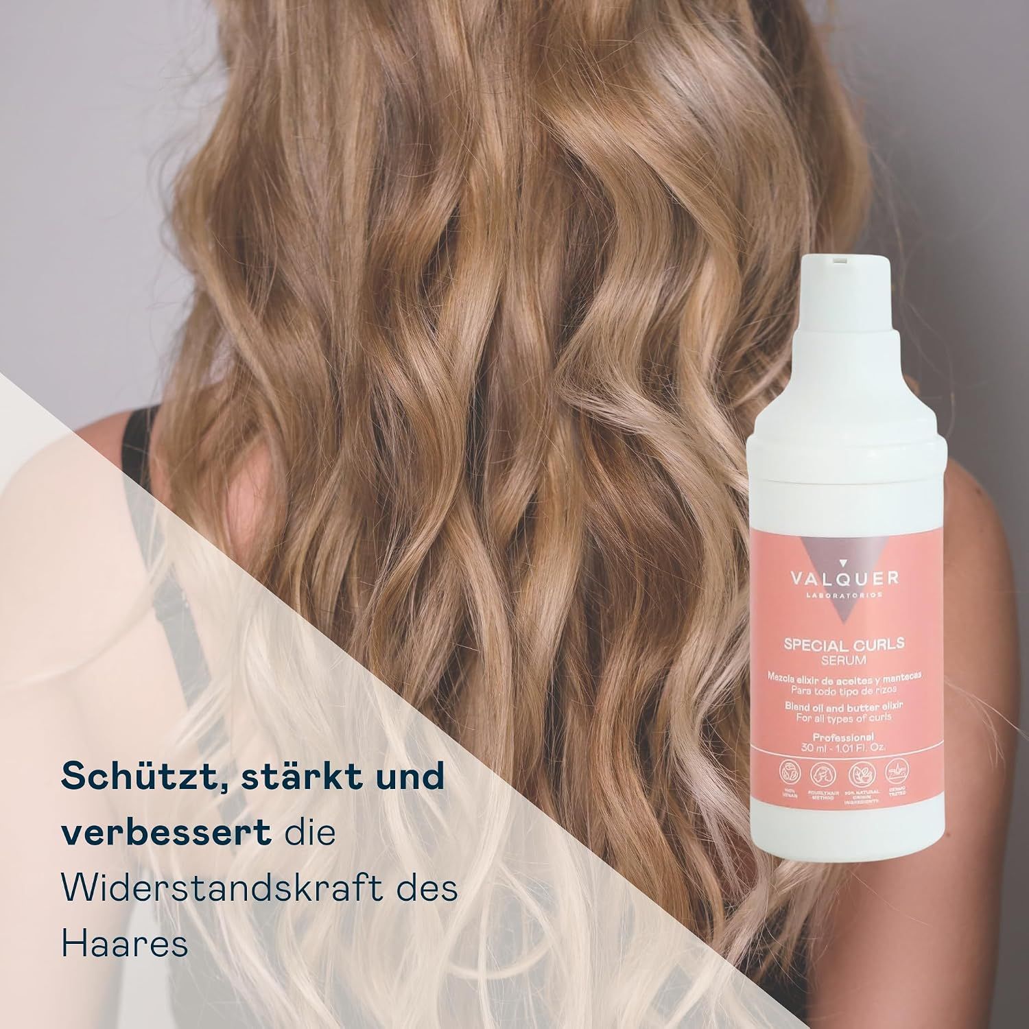 Flasche mit Pumpspender, 50 ml, für blondes Haar.
