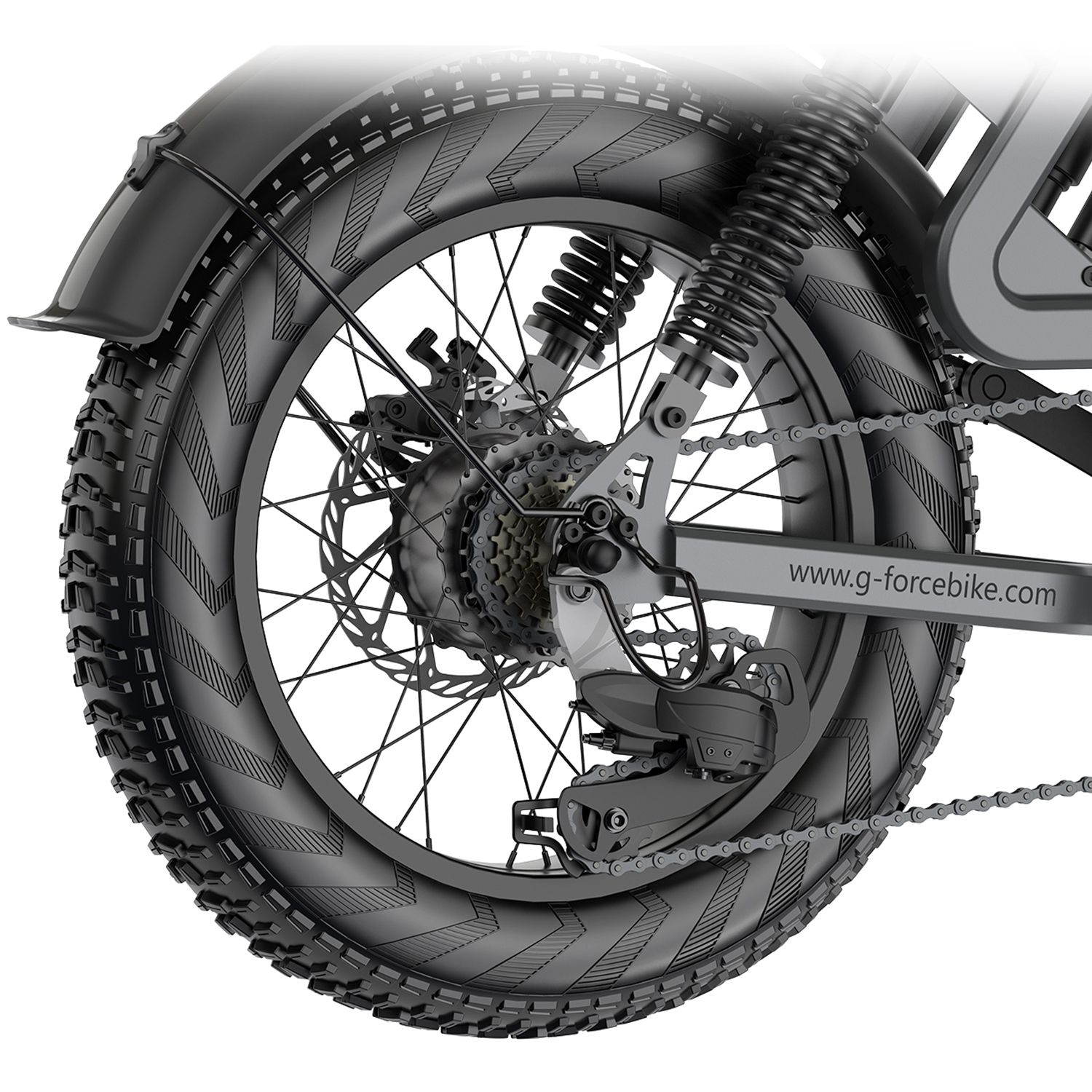 G-FORCE RS Vollgefedertes E-Bike, 48V 15Ah herausnehmbarer Akku