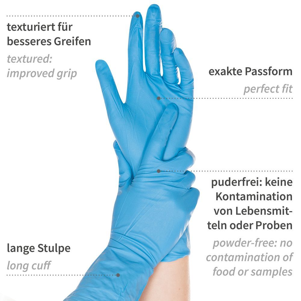 Hygostar Nitril Chemikalienschutz Handschuhe Super High Risk