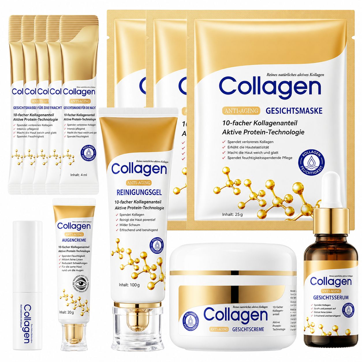 SUMMISHI Collagen Skincare Set, Anti Aging