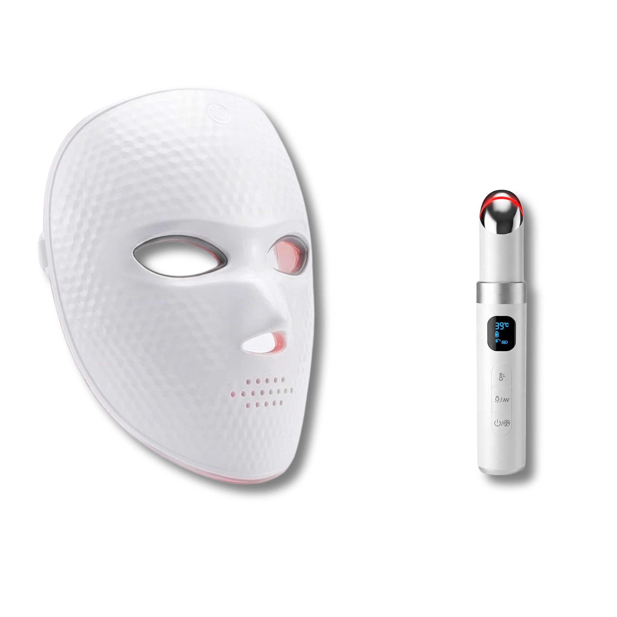 Glow- & Augenpflege-Box – Professionelle LED-Maske, EMS-Augen-Anti-Aging-Gerät