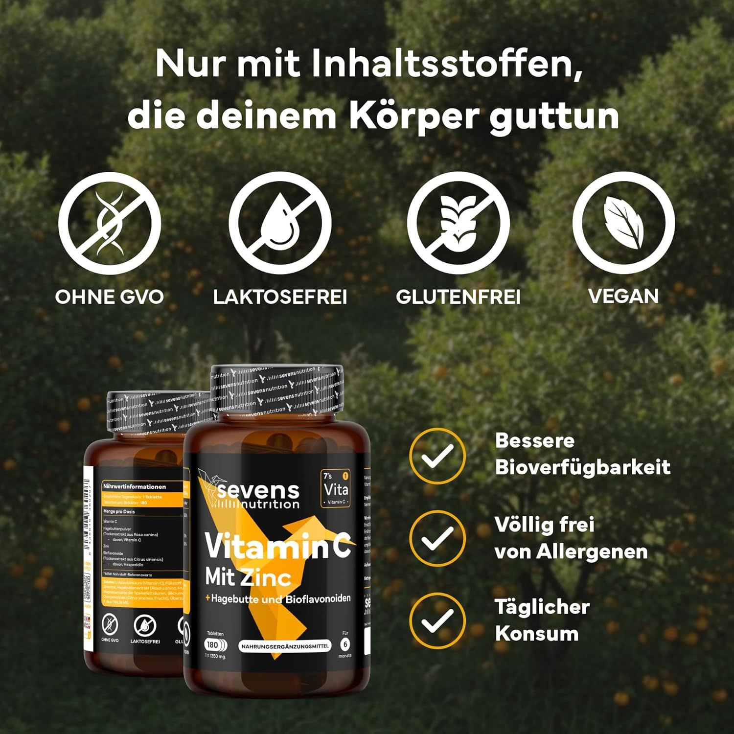 SEVENS NUTRITION Vitamin C Tabletten
