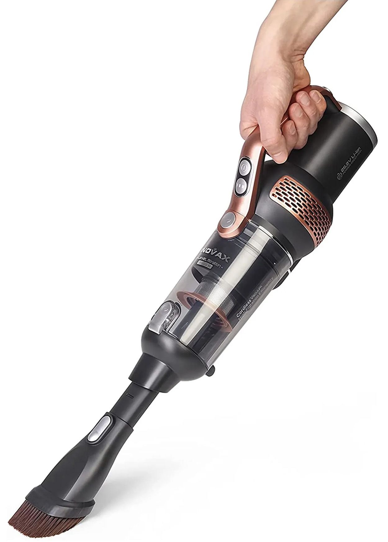 Fakir Inovax Akkustaubsauger Stange kurz/Handgerät (2-in-1) Akku Staubsauger