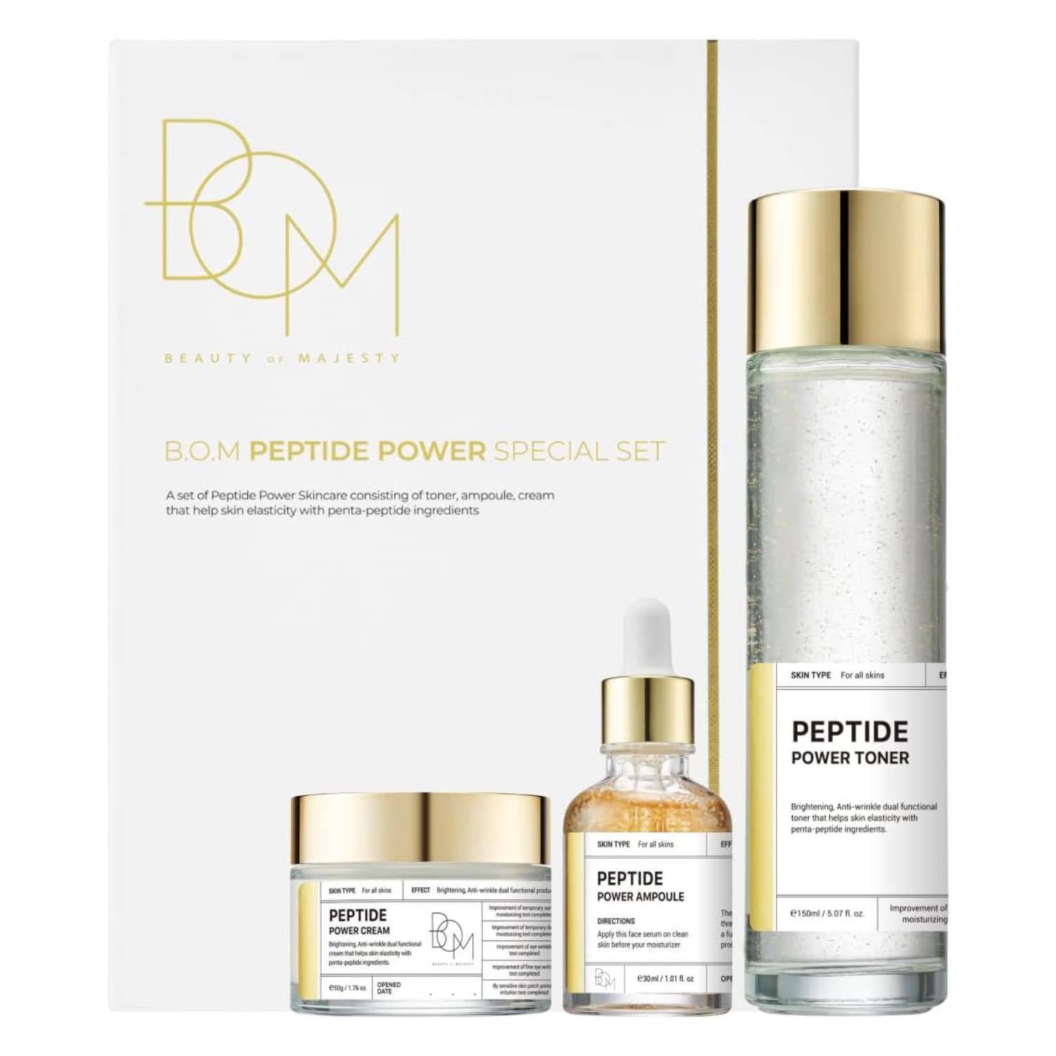 BOM Peptide Power Gift Set 3P