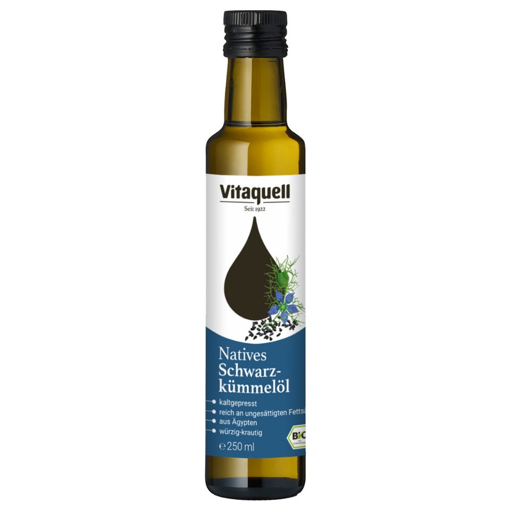 Vitaquell Bio Scharzkümmel-Öl, Nigella Sativa, kaltgepresst