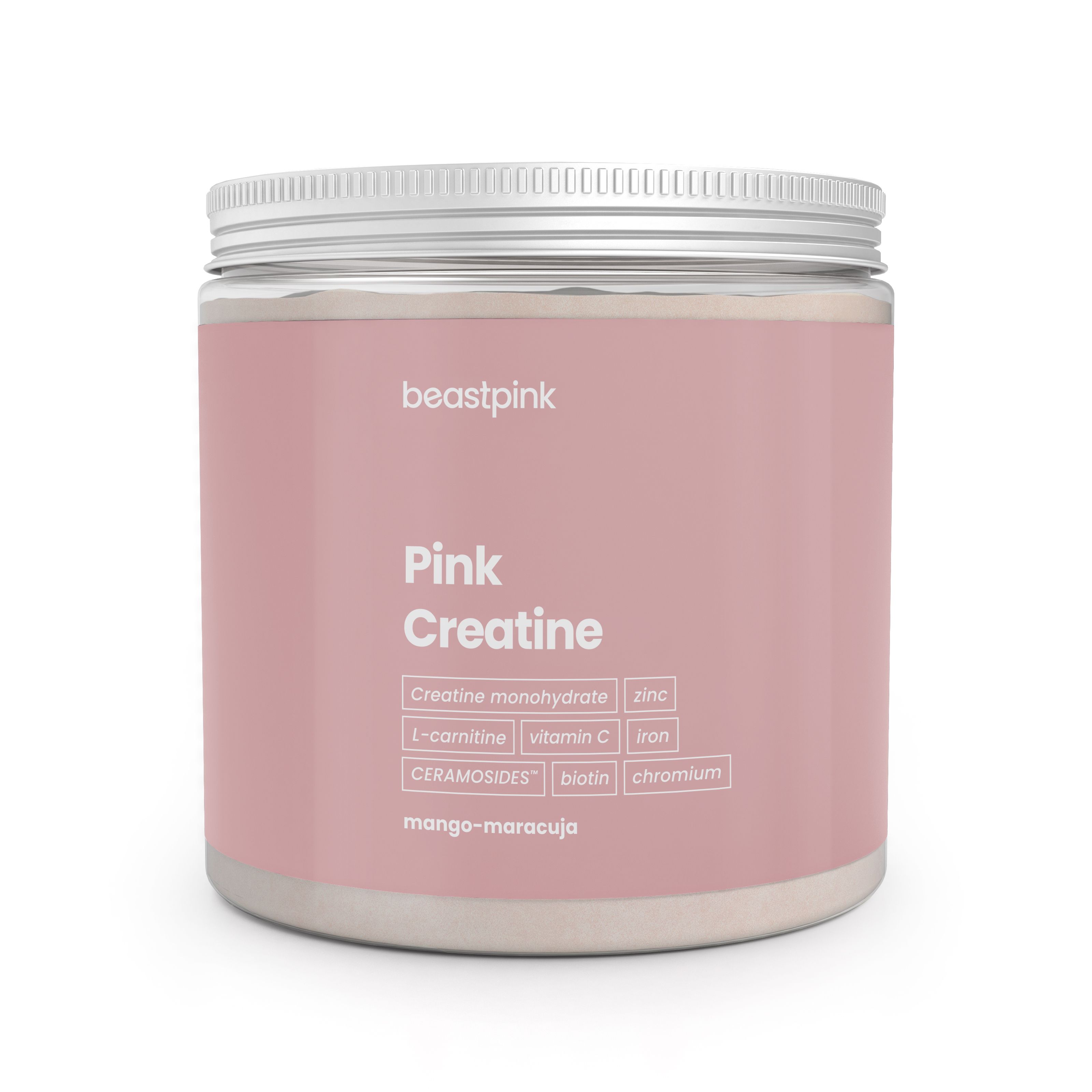 Pink Kreatin Monohydrat Pulver