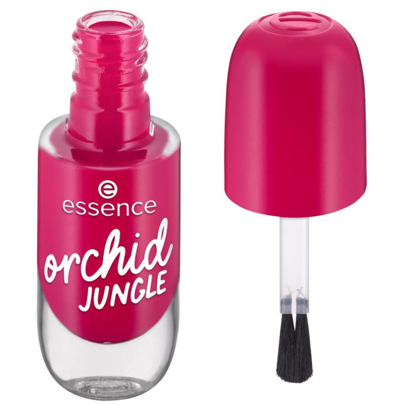 Essence Nagellack 'Orchid Jungle' in pink, mit Pinsel.