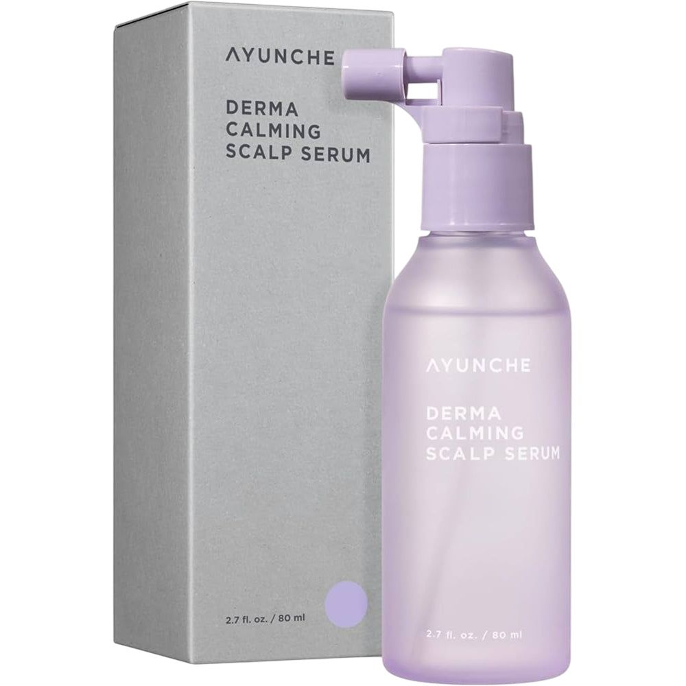 AYUNCHE Derma Calming Scalp Serum Flasche und Verpackung.