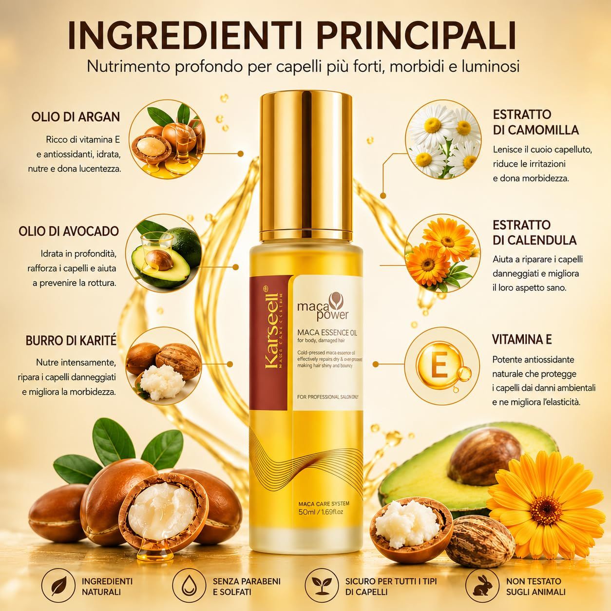 KARSEELL Arganöl-Haarserum – Glanz, Pflege und Anti-Frizz-Finish