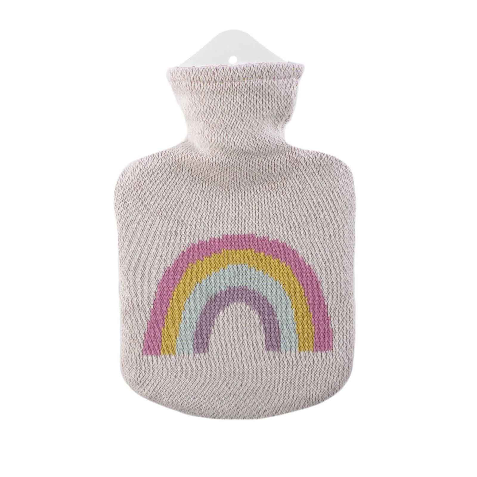 Sänger Kinder Wärmflasche Strick Öko-Tex Regenbogen