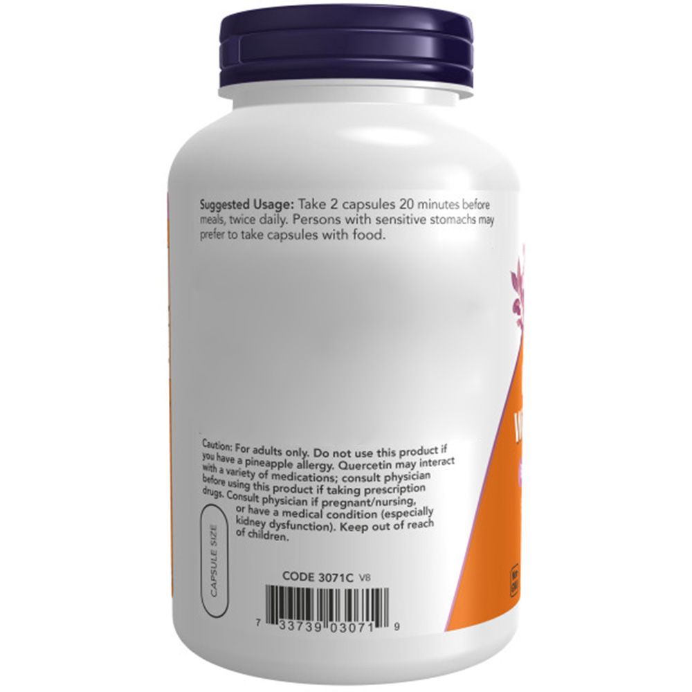 Rückseite der Flasche. Aufschrift: Empfohlene Anwendung, Vorsichtshinweise. Code 3071C. Vegetarisch/Vegan.