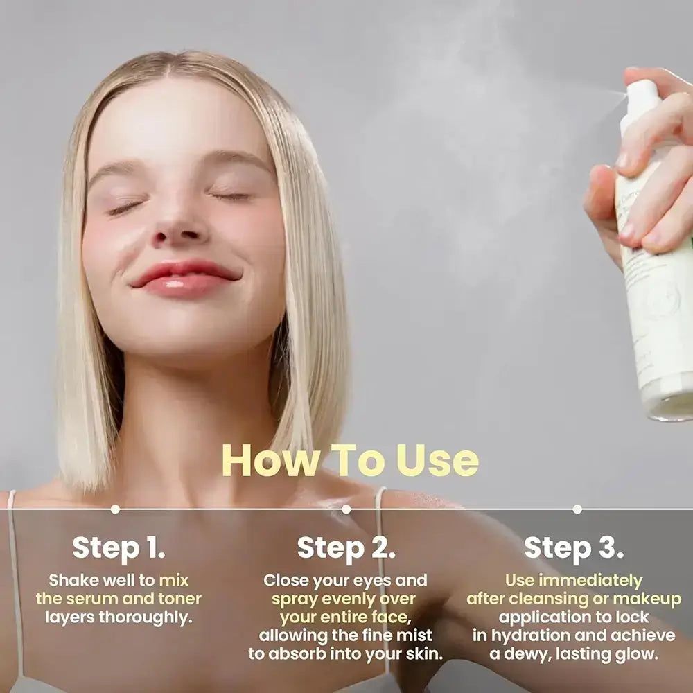 Axis-Y Dark Spot Correcting Glow Toner Flasche mit Pumpspender.