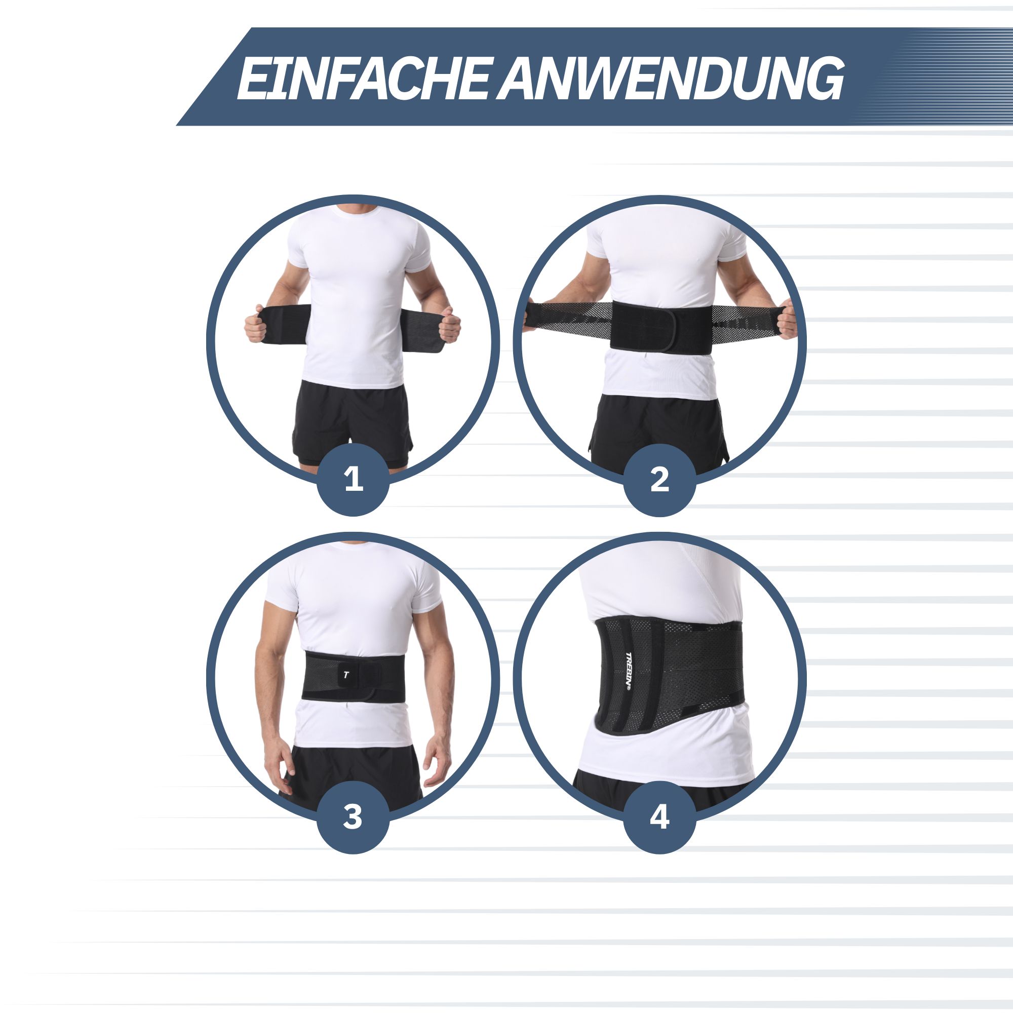 Trebin Rückenbandage mit Lendenstütze